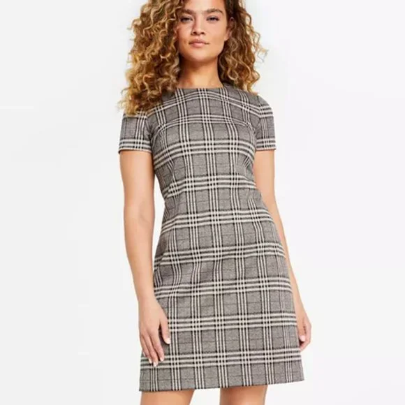 Calvin Klein Dresses Calvin Klein Plaid Sheath Dress Poshmark